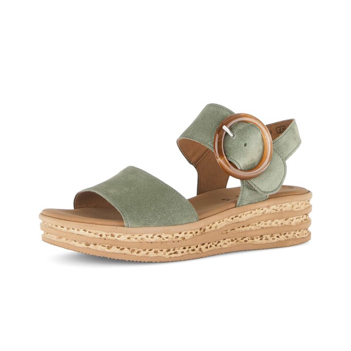 Sandale à plateforme vert #2
