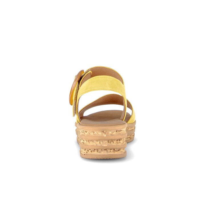 Sandale à plateforme jaune #3