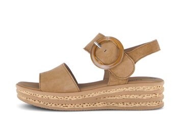 Sandale à plateforme marron