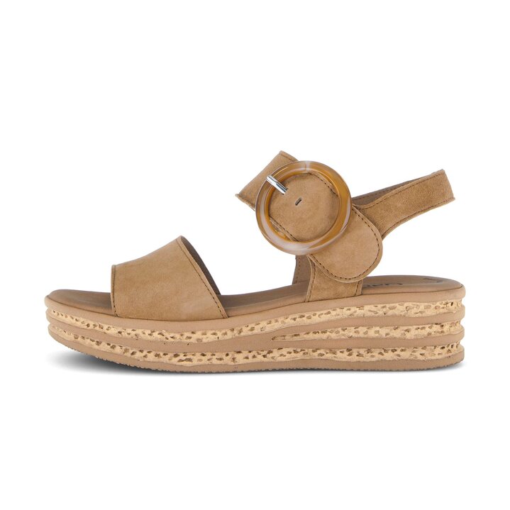 Sandale à plateforme marron #0