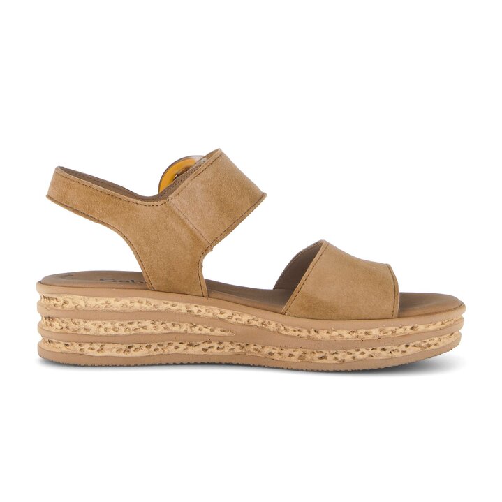 Sandale à plateforme marron #1