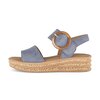 Platåsandaler blå
