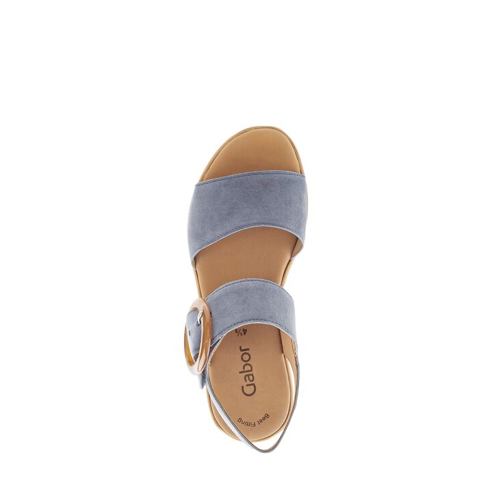 Sandale à plateforme bleu #5