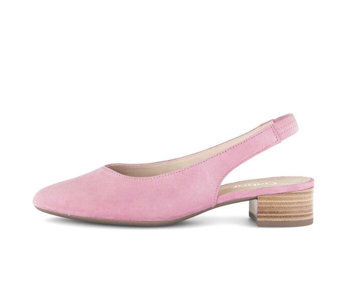 Escarpin à talon ouvert fuchsia #0