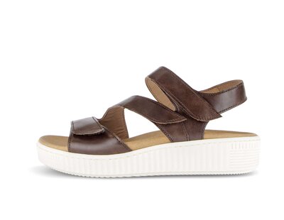 Plateau Sandale braun