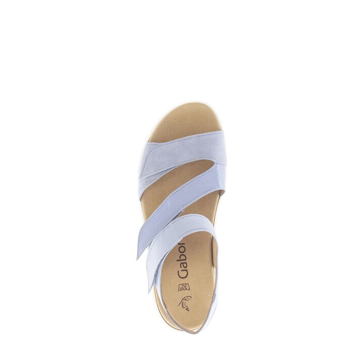 Platåsandaler blå #5