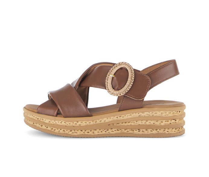 Plateau Sandale braun #0