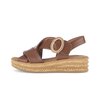 Plateau Sandale braun