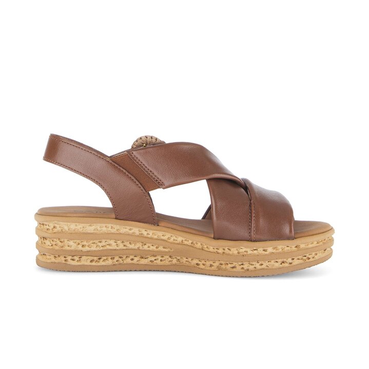 Plateau Sandale braun #1