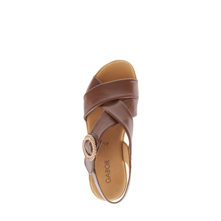Plateau Sandale braun #5