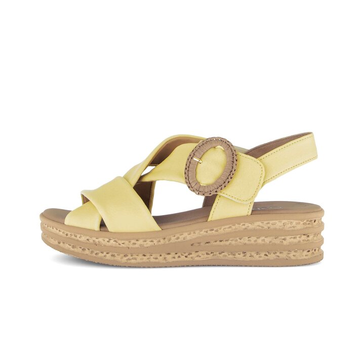 Plateau Sandale gelb #0