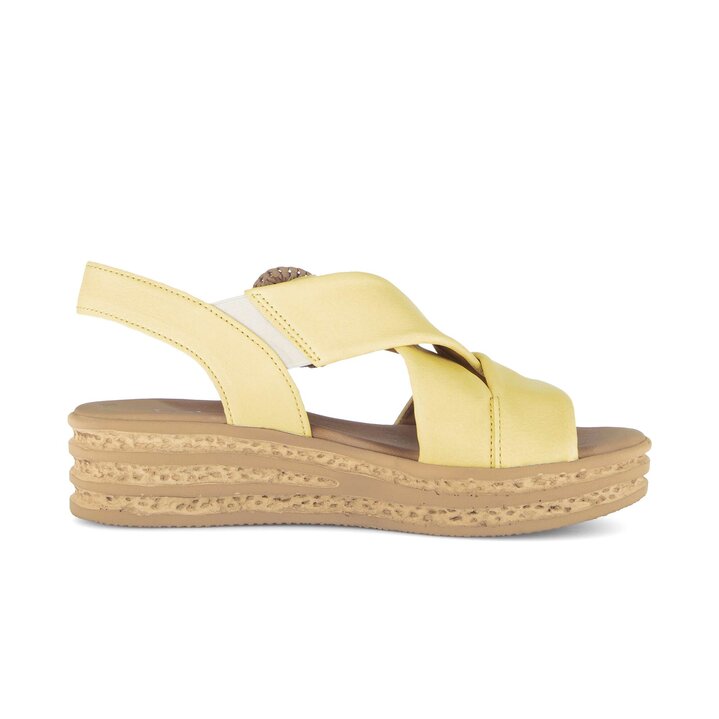 Plateau Sandale gelb #1