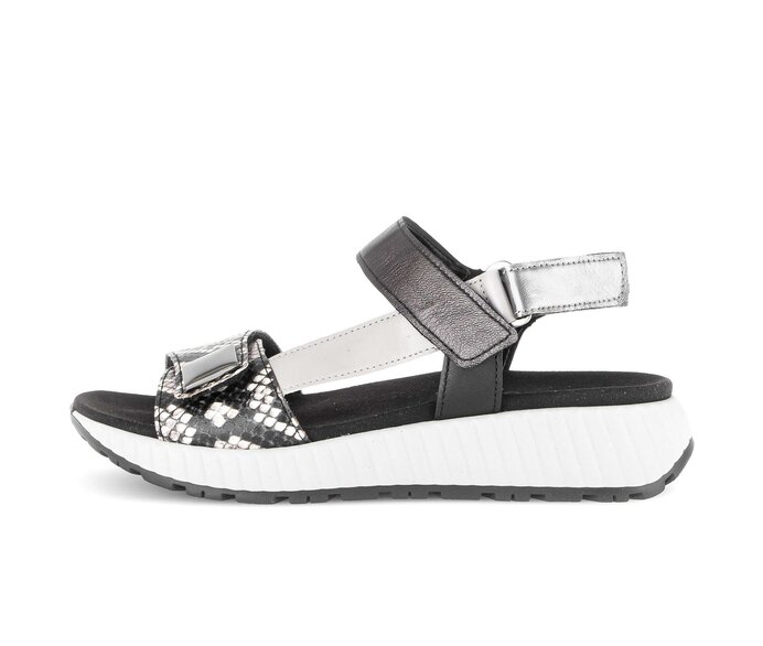 Sandalo con plateau nero #0