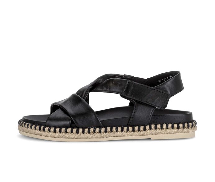 Sandale à plateforme noir #0