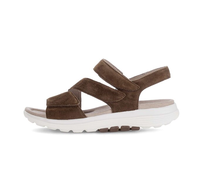 Sandalo con cinturino marrone #0