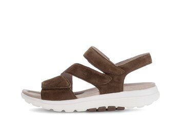 Sandalo con cinturino marrone