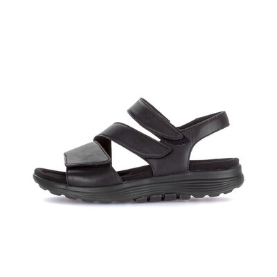 Sandal met riempjes zwart