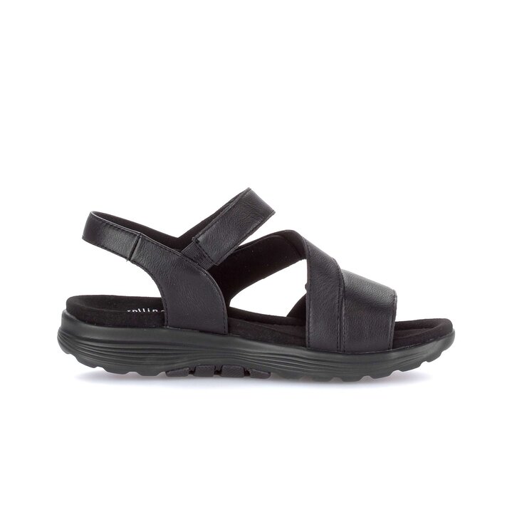 Sandalo con cinturino nero #1