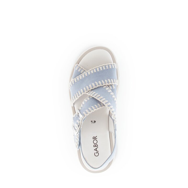 Sandale à plateforme bleu #5