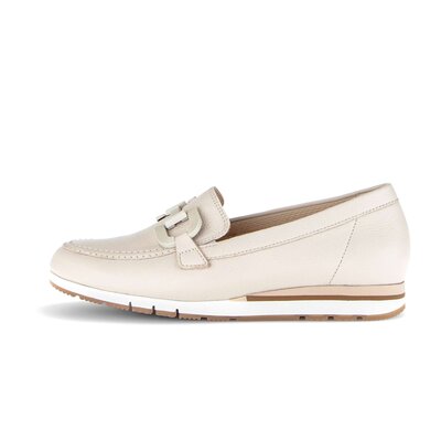 Sportiga ballerinor creme