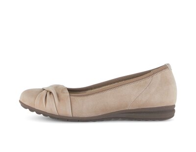 Sportieve ballerina beige