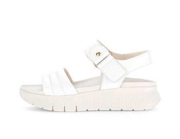 Sandalo con plateau crema