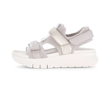 Sandal met riempjes beige