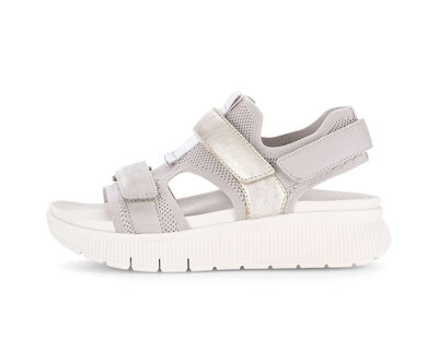 Sandalo con plateau grigio