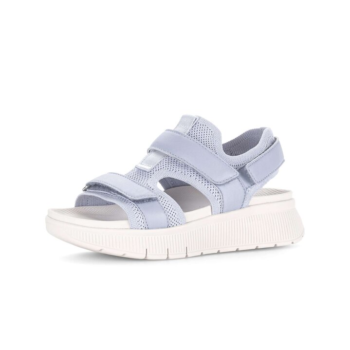 Sandale met plateauzool blauw #2