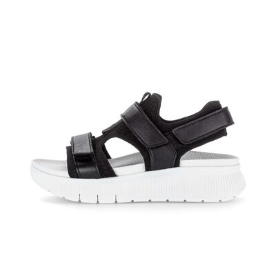 Sandal met riempjes zwart