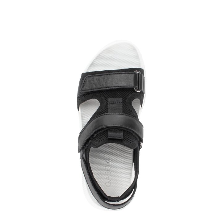 Sandale met plateauzool zwart #5