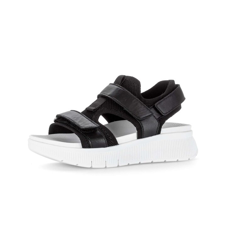 Sandale met plateauzool zwart #2