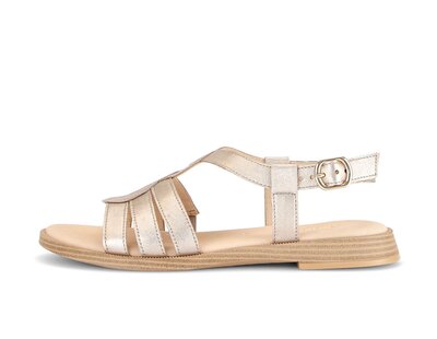 Sandalo con cinturino oro