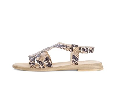 Riemchensandale beige