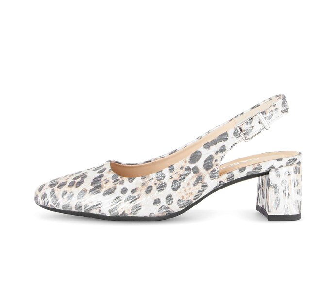 Escarpins à bride arrière blanc #0