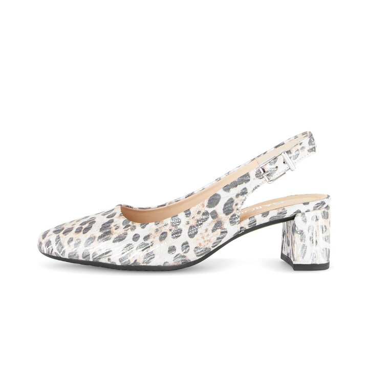 Escarpins à bride arrière blanc #0