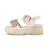 Sandal met riempjes rose