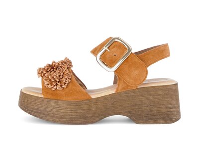 Sandalo con cinturino arancione