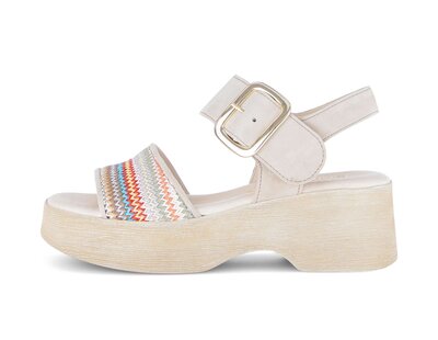 Sandalo con cinturino multicolore