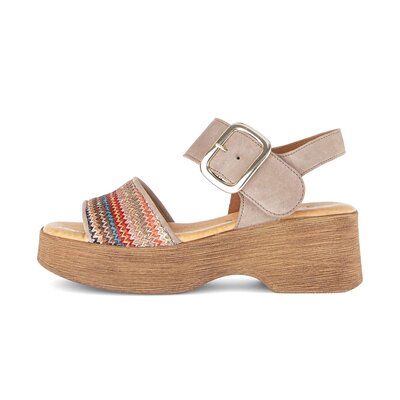 Sandal met riempjes multicolour