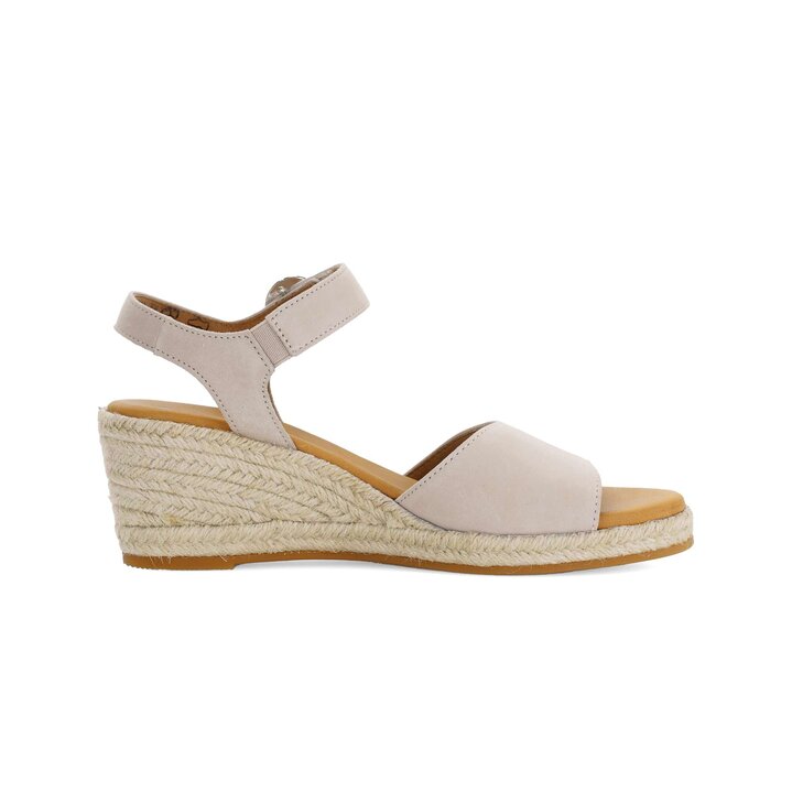 Sandaleno met sleehak beige #1
