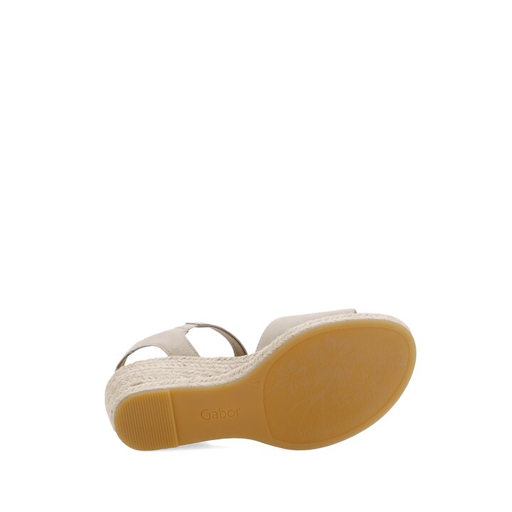 Sandaleno met sleehak beige #4