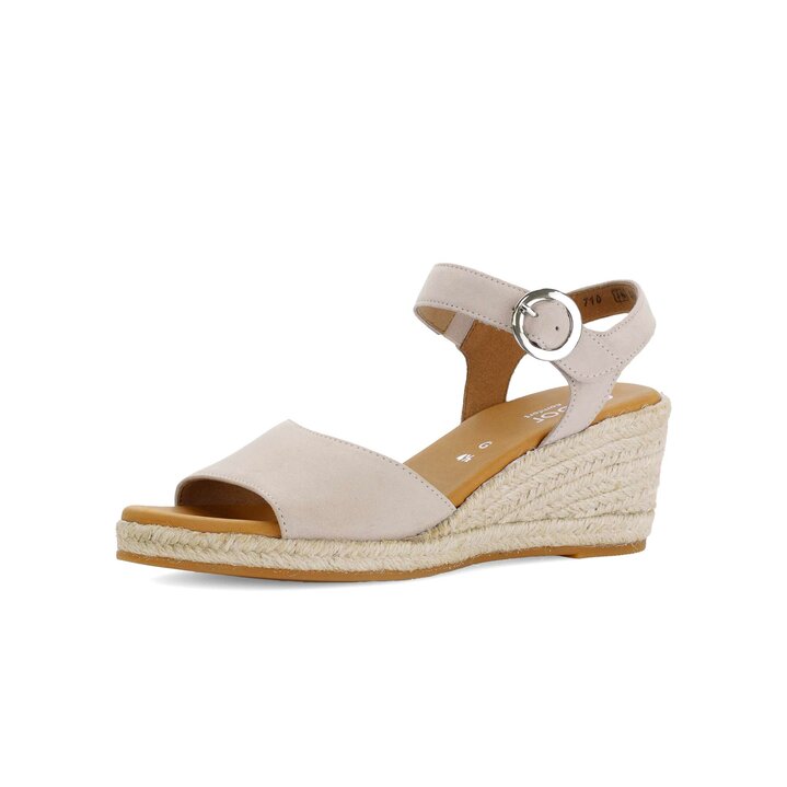 Sandaleno met sleehak beige #2