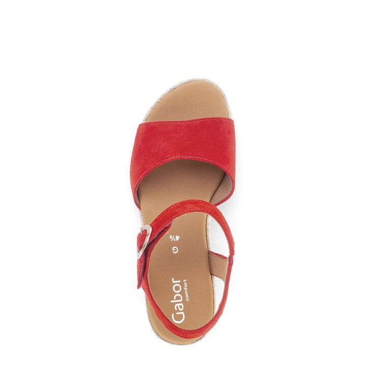 Sandaleno met sleehak rood #5