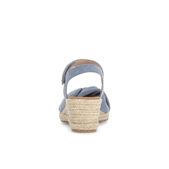 Sandaleno met sleehak blauw #3