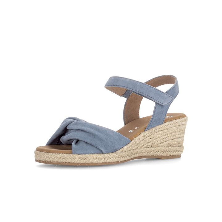 Sandaleno met sleehak blauw #2