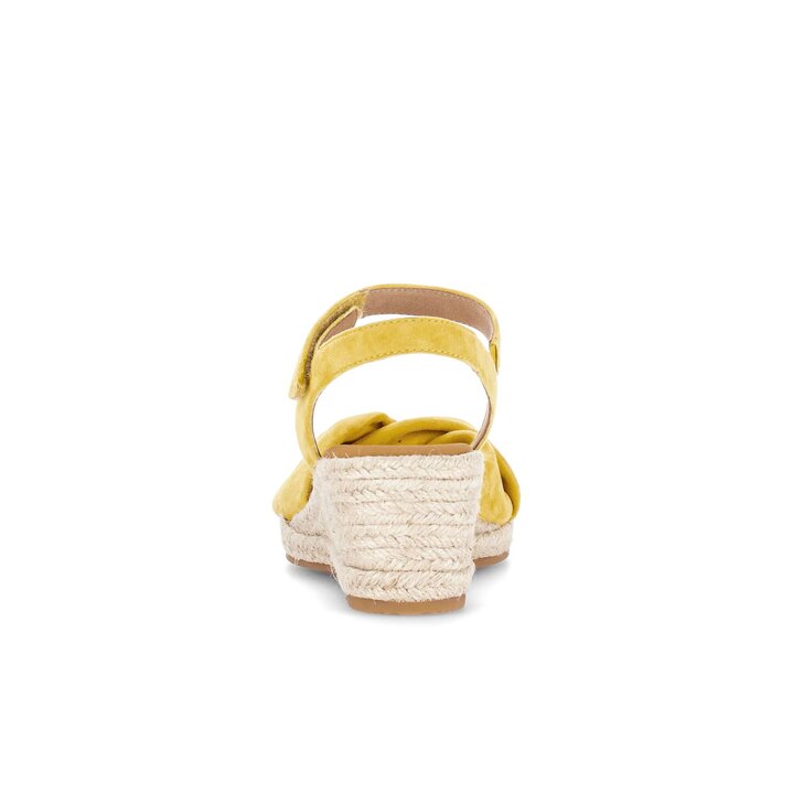 Sandaleno met sleehak geel #3