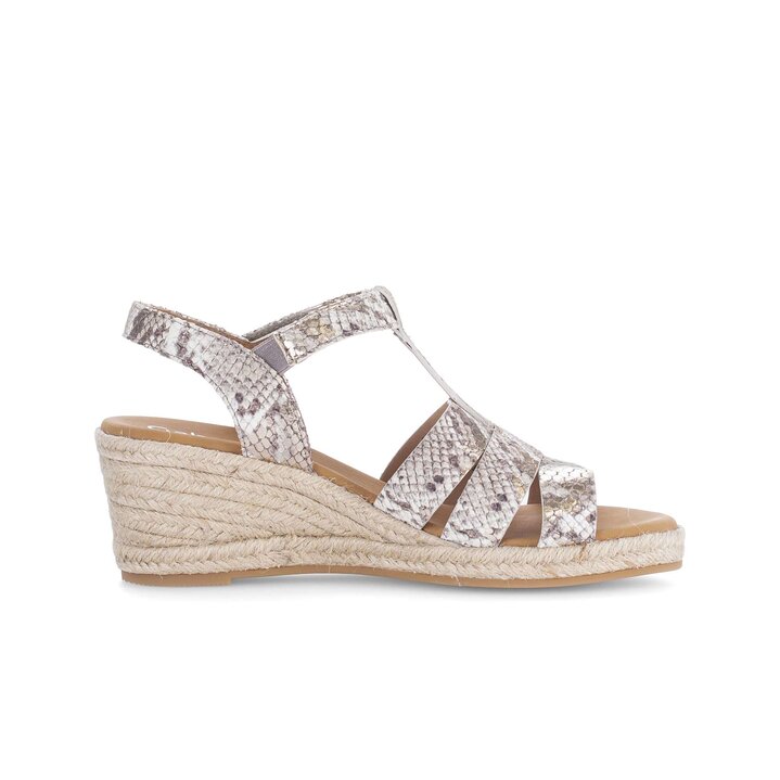 Sandalo con zeppa verde #1