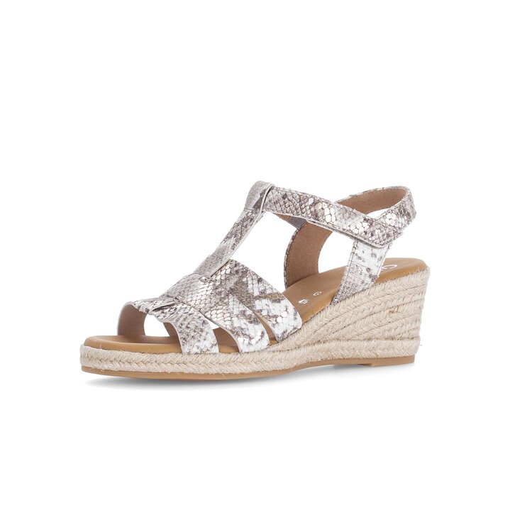 Sandalo con zeppa verde #2