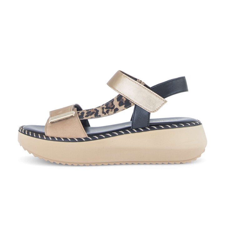 Sandalo con plateau beige #0